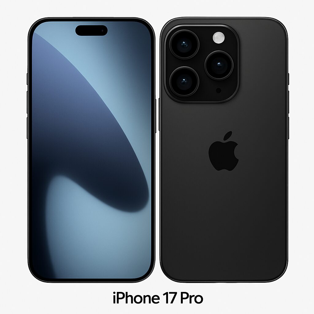 file 0000000078a0623099735b72370a8b1b iPhone 17 Pro front and back view in black color